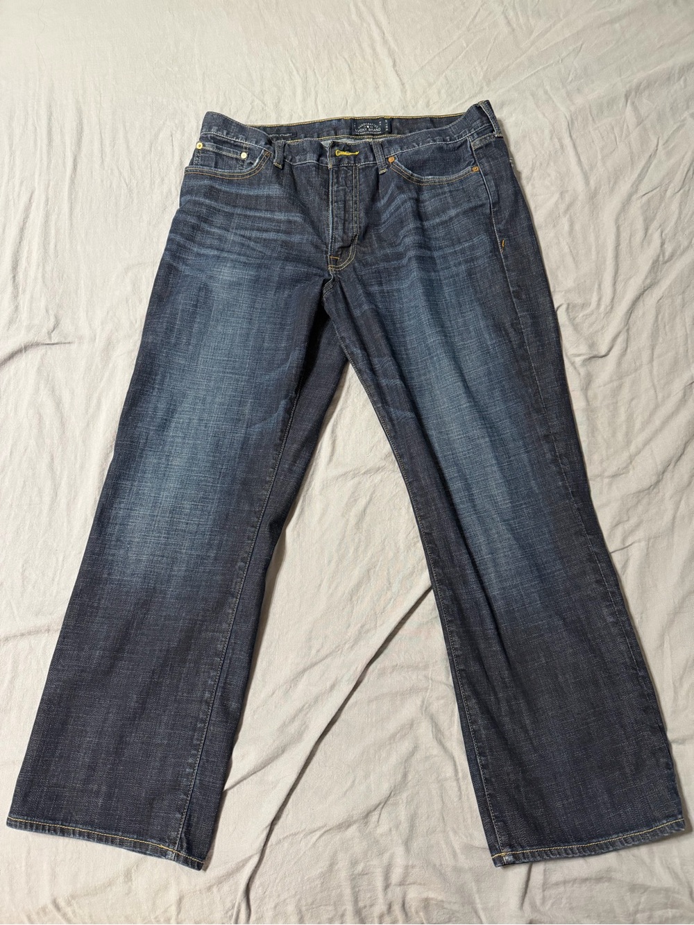 Lucky Brand 361 Vintage Men's Dark Blue Straight-Leg Denim Jeans Size 36/30